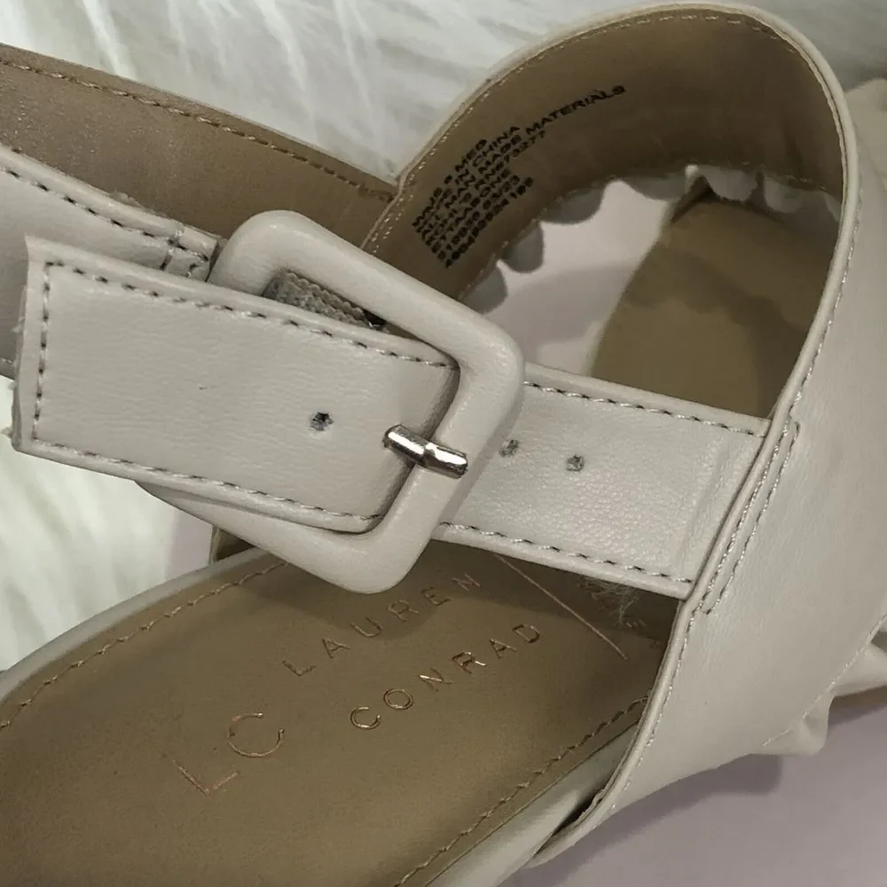 New- Lauren Conrad Sandals Heels Size 8 M - Picture 14 of 16